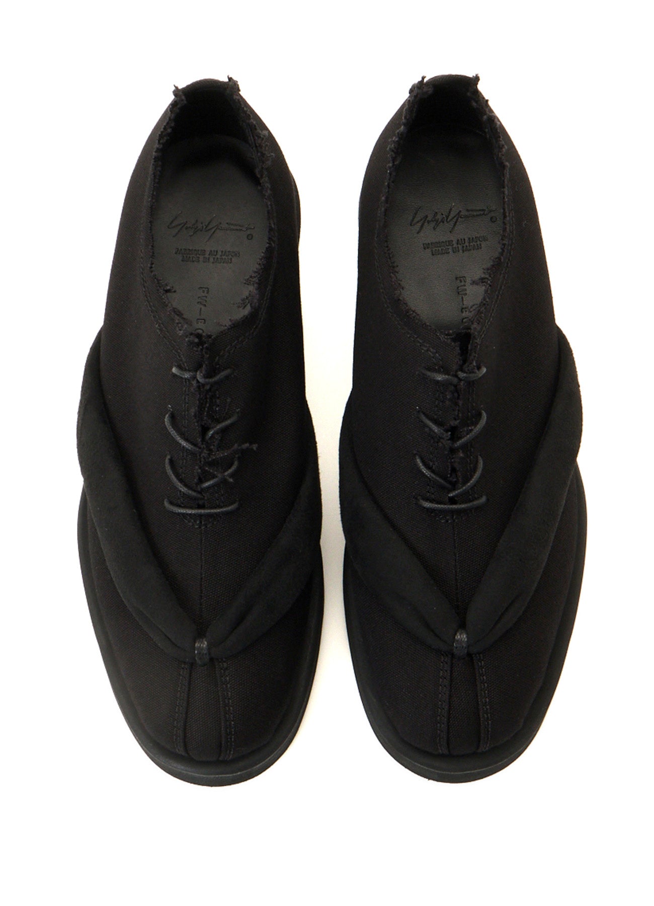 C/CANVAS PE LACE-UP GETA SHOES