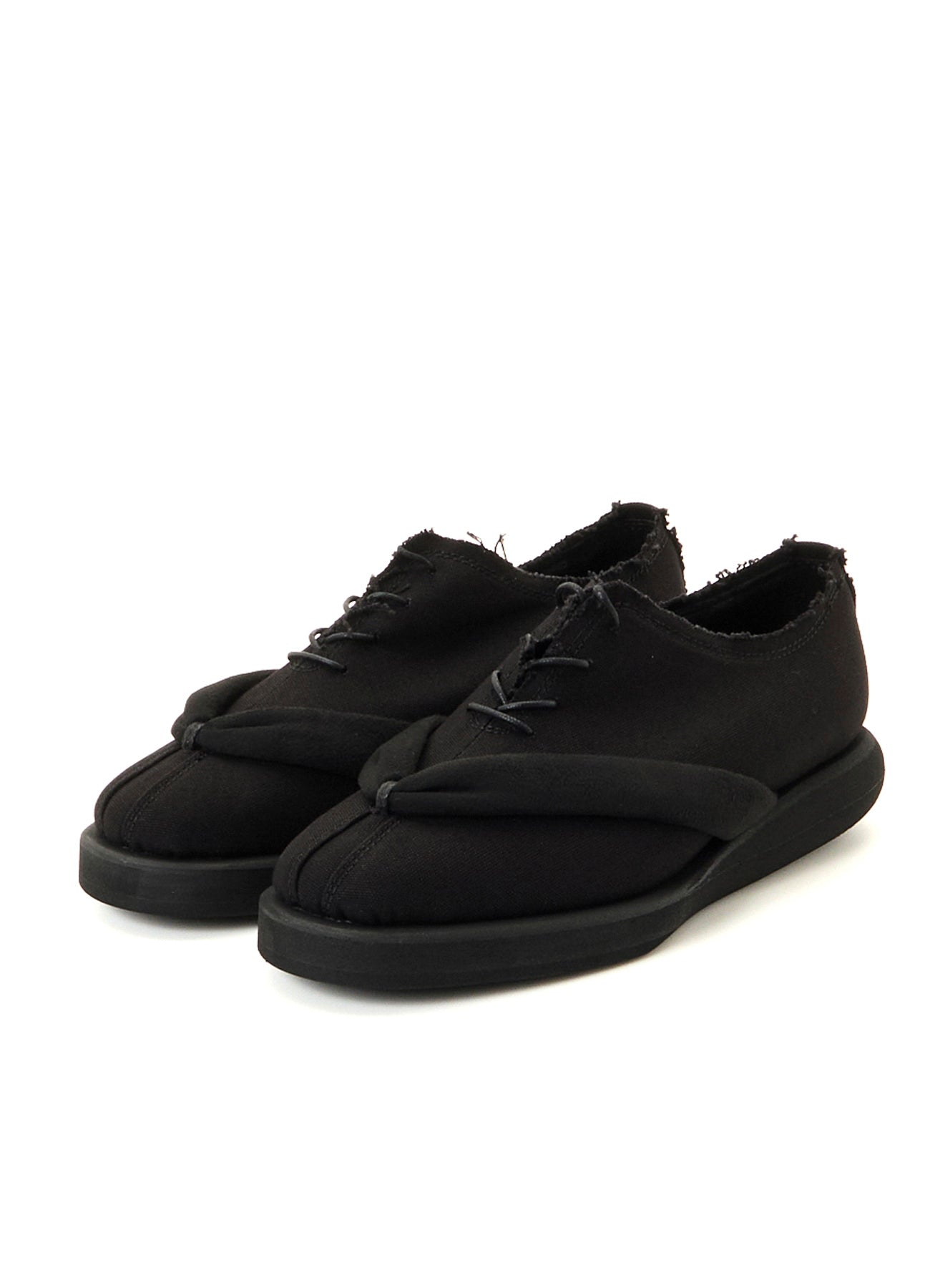 C/CANVAS PE LACE-UP GETA SHOES
