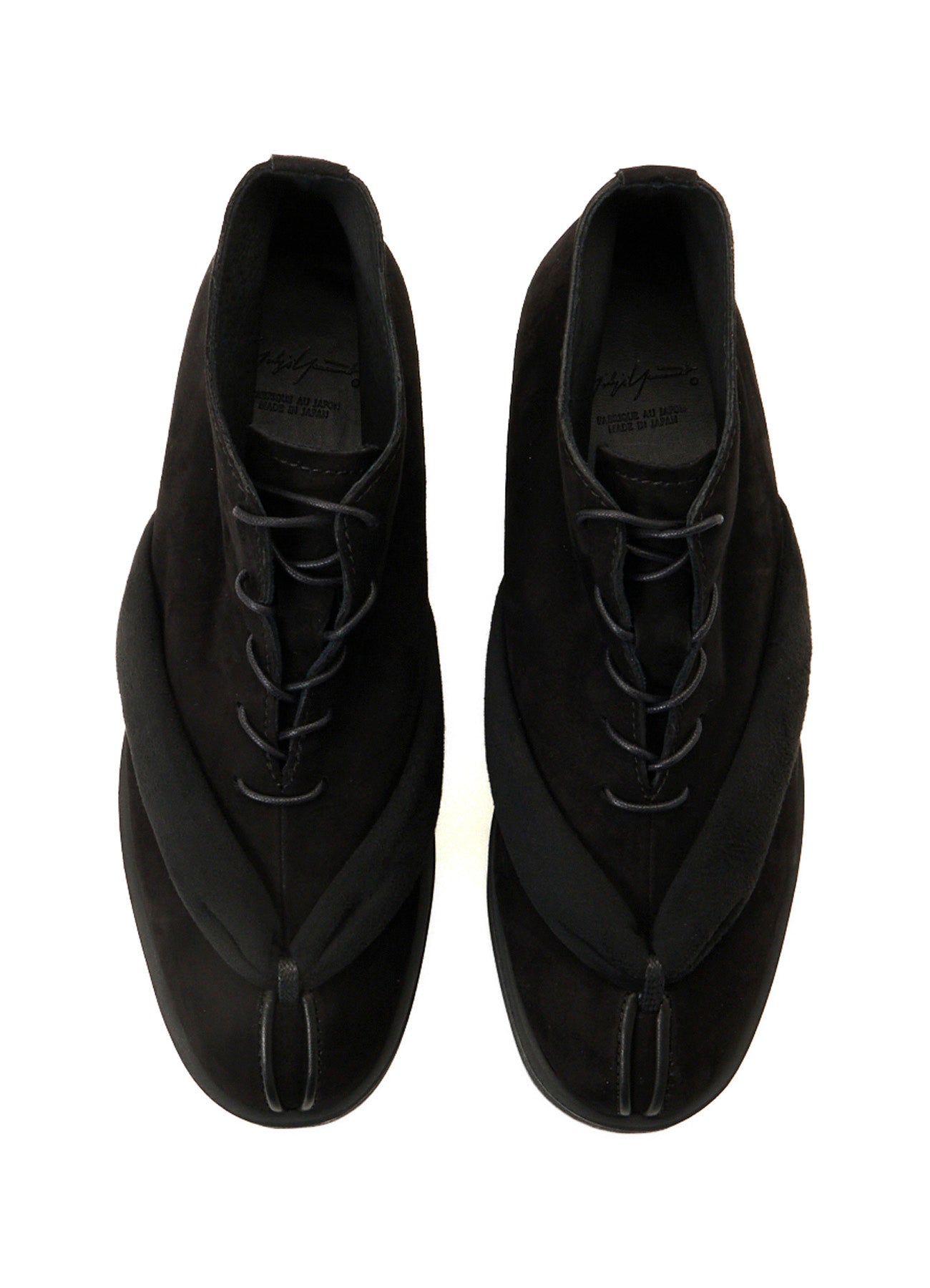 SHEEP SUEDE/PE LACE-UP GETA BOOTS