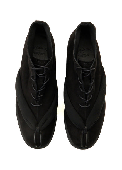 SHEEP SUEDE/PE LACE-UP GETA BOOTS