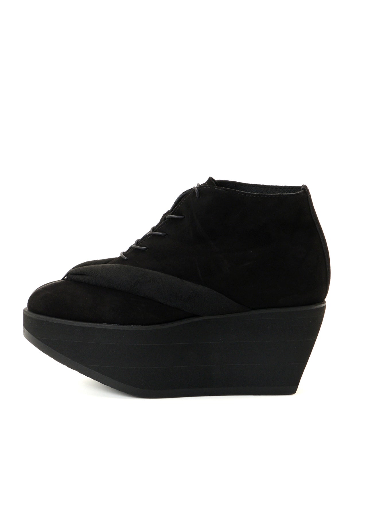 SHEEP SUEDE/PE LACE-UP GETA BOOTS