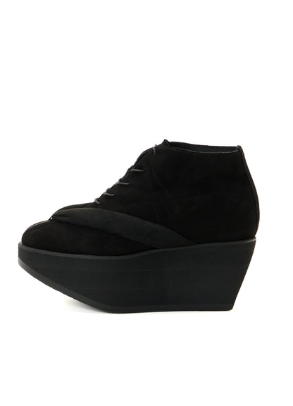 SHEEP SUEDE/PE LACE-UP GETA BOOTS