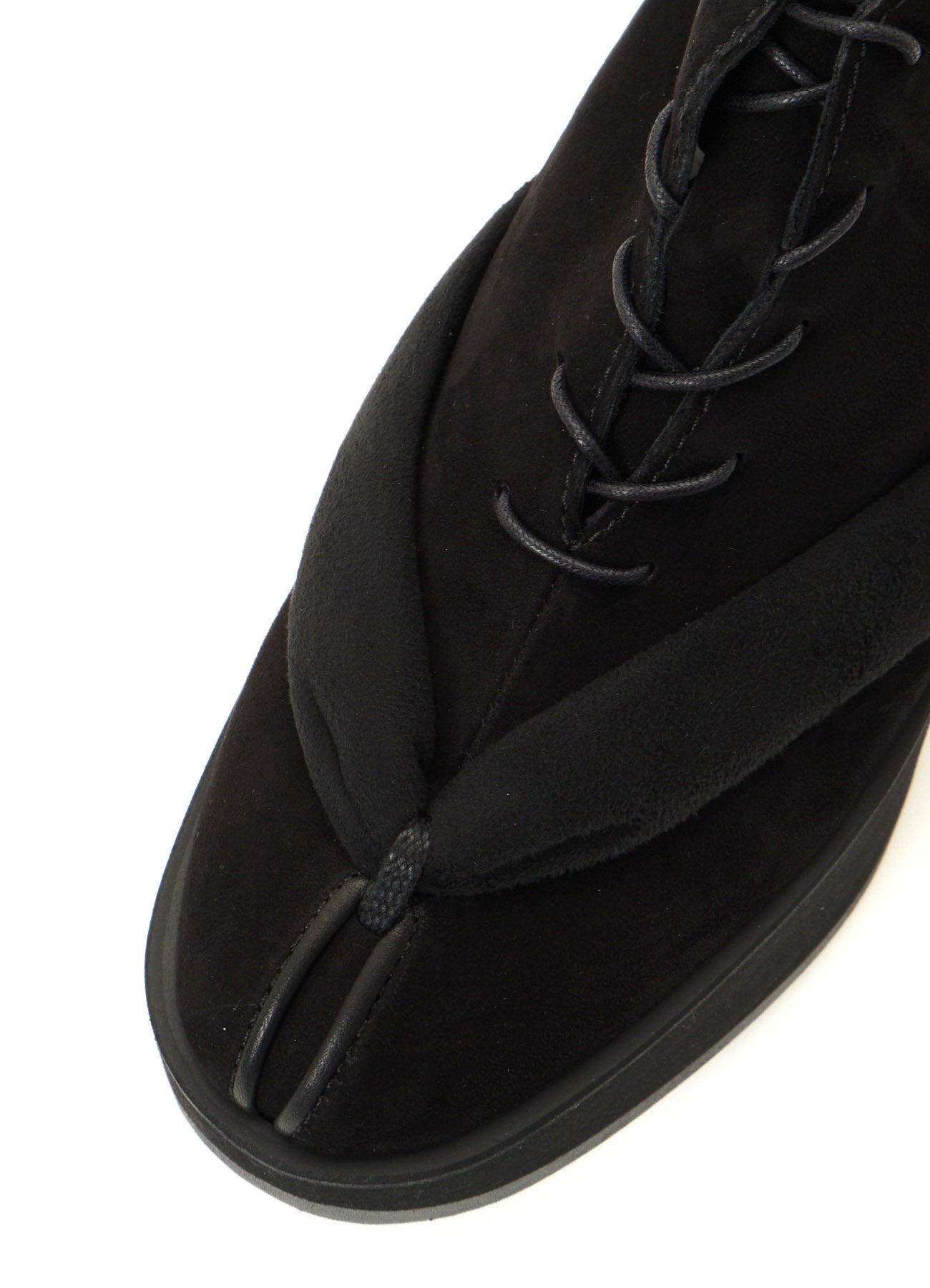 SHEEP SUEDE/PE LACE-UP GETA BOOTS