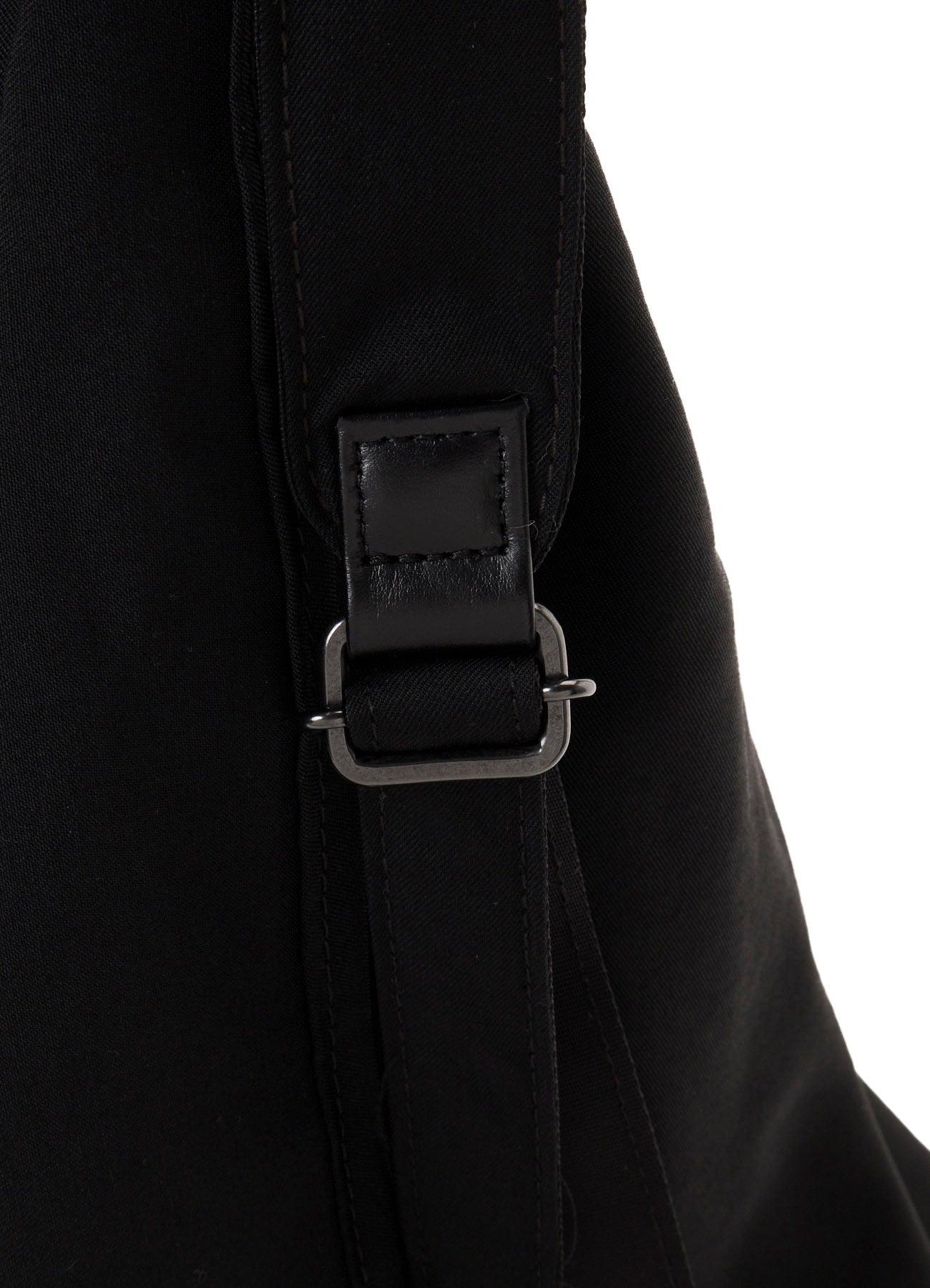 WOOL GABARDINE/Ny SHIRRING BACKPACK