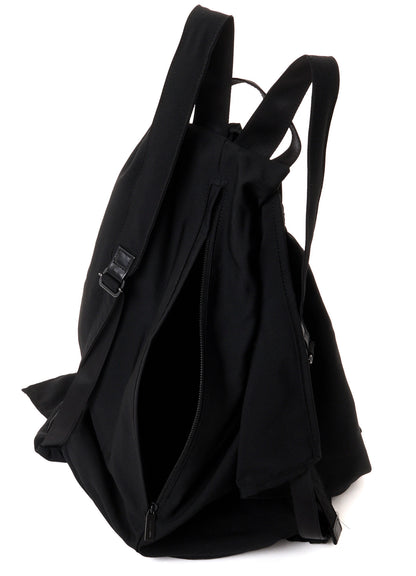 WOOL GABARDINE/Ny SHIRRING BACKPACK