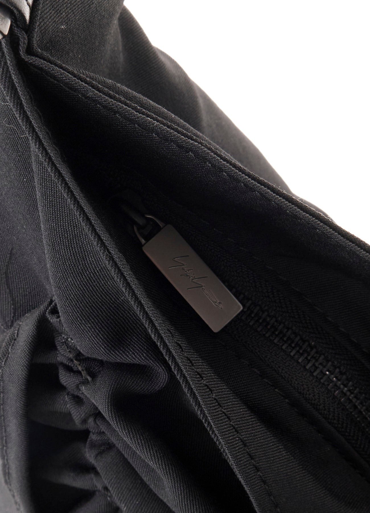 WOOL GABARDINE/Ny SHIRRING SHOULDER BAG