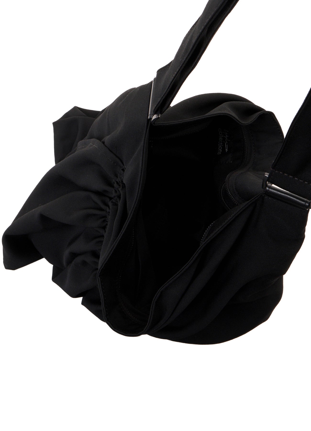 WOOL GABARDINE/Ny SHIRRING SHOULDER BAG