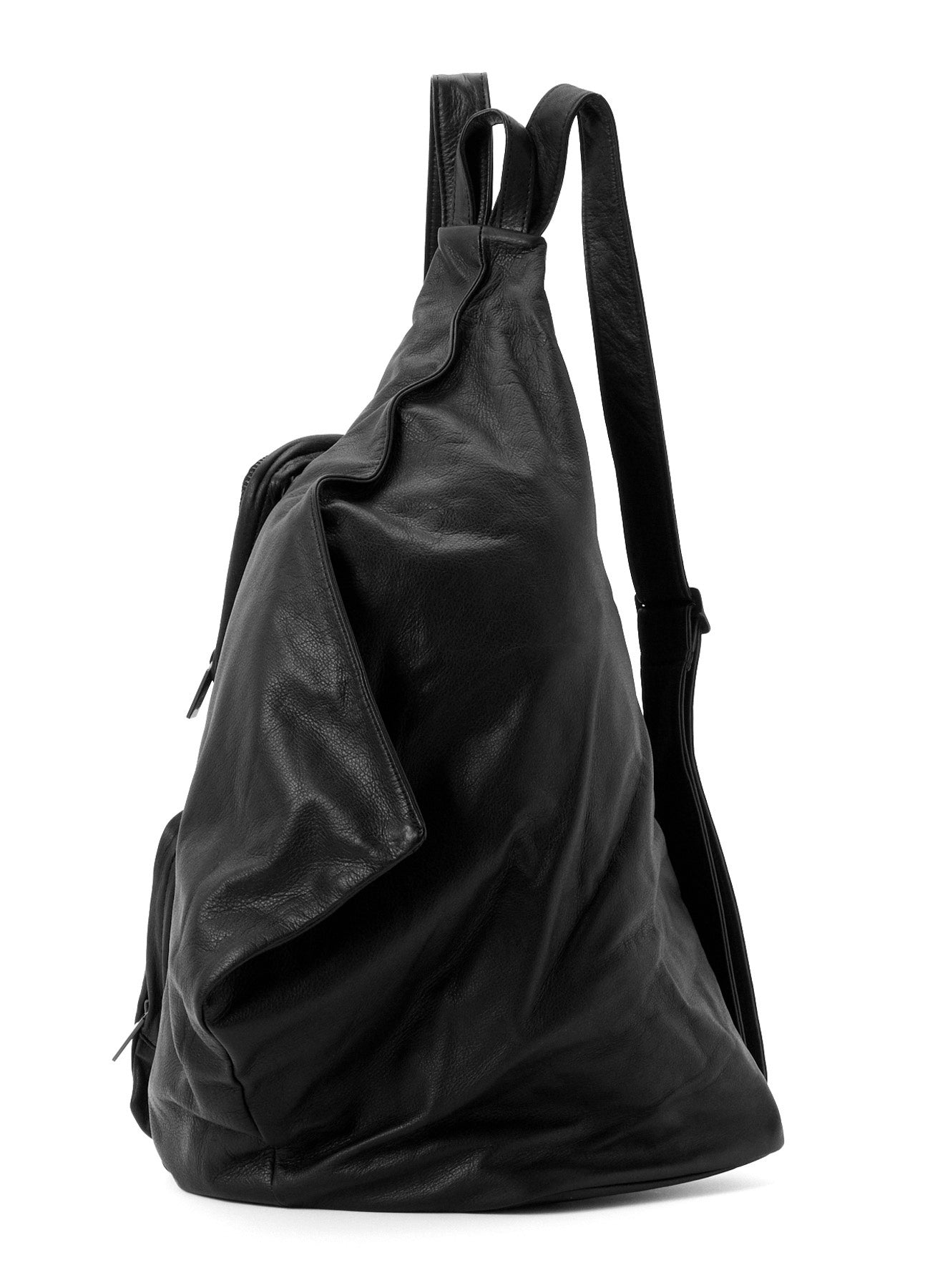 GARMENT LEATHER OUT POCKET BACKPACK
