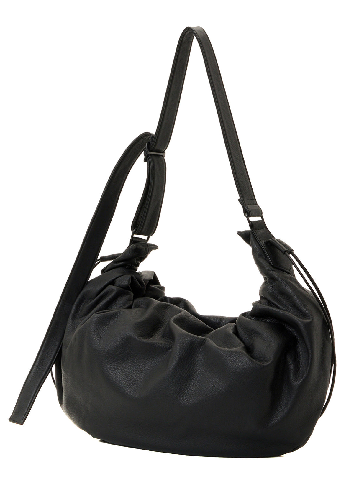 GARMENT LEATHER DUMPLING BAG S