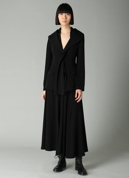 Ta/Pe CREPE DE CHINE STOLE DETAIL SINGLE JACKET