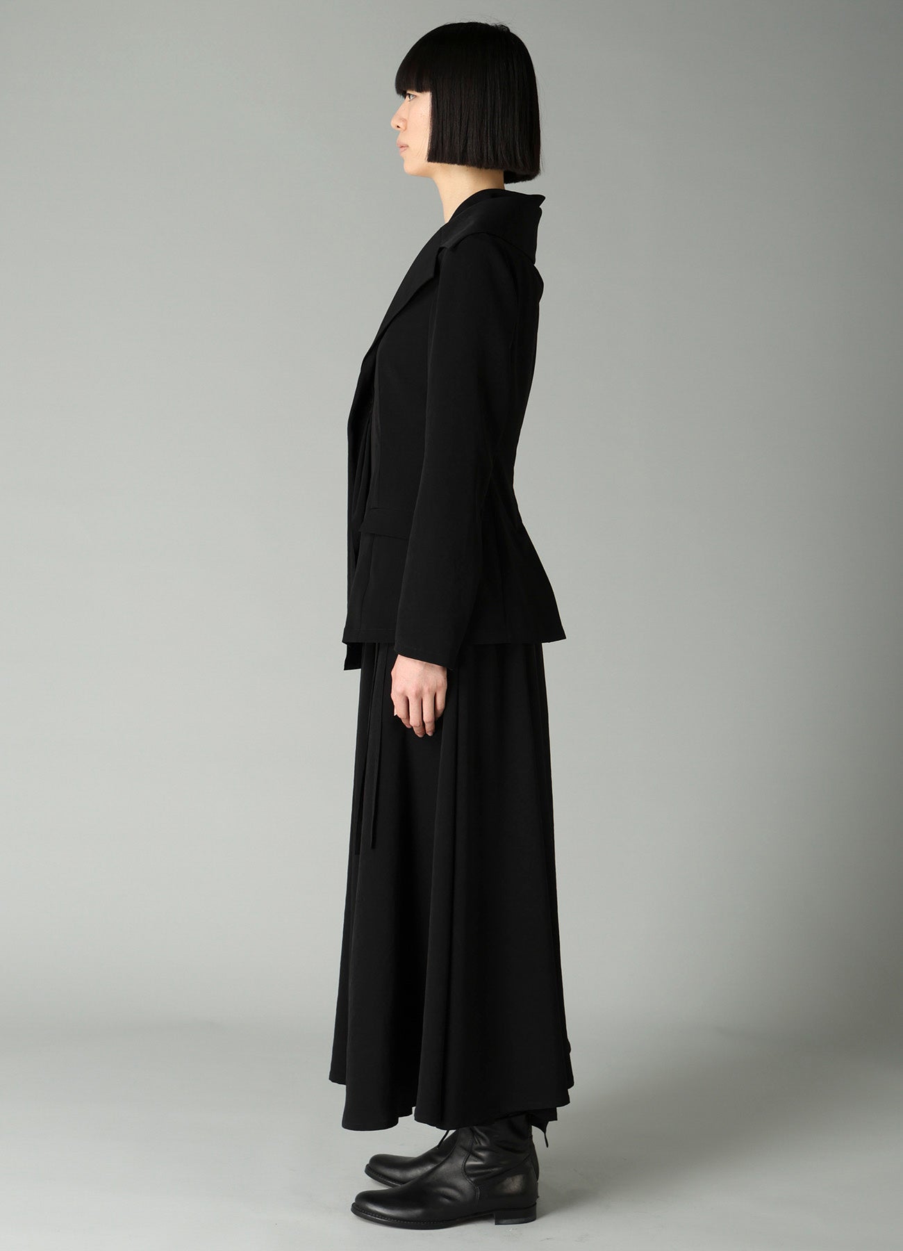 Ta/Pe CREPE DE CHINE STOLE DETAIL SINGLE JACKET
