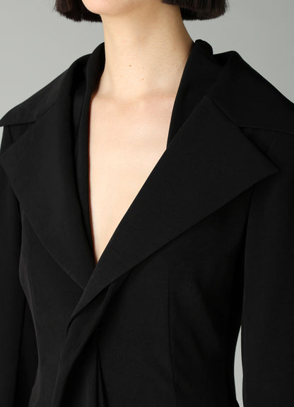 Ta/Pe CREPE DE CHINE STOLE DETAIL SINGLE JACKET