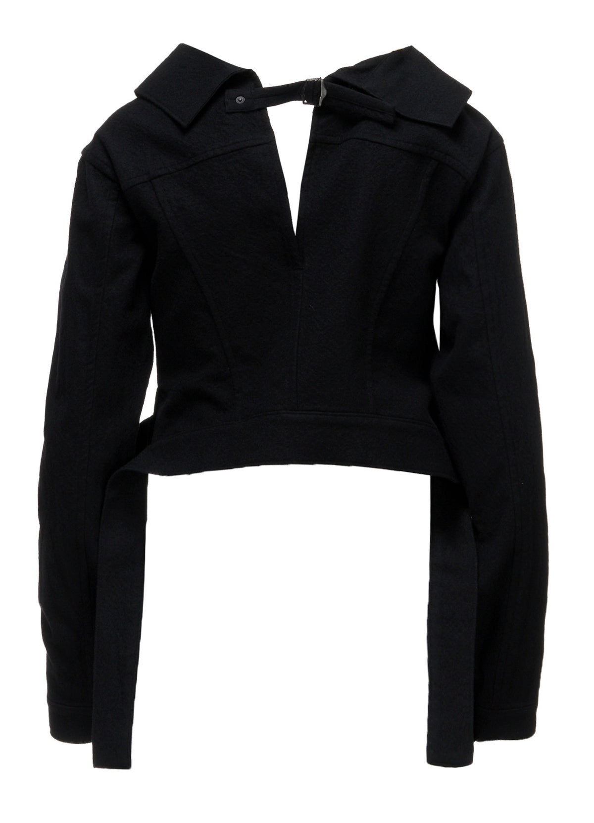 MILLED GABARDINE B OPEN BLOUSON