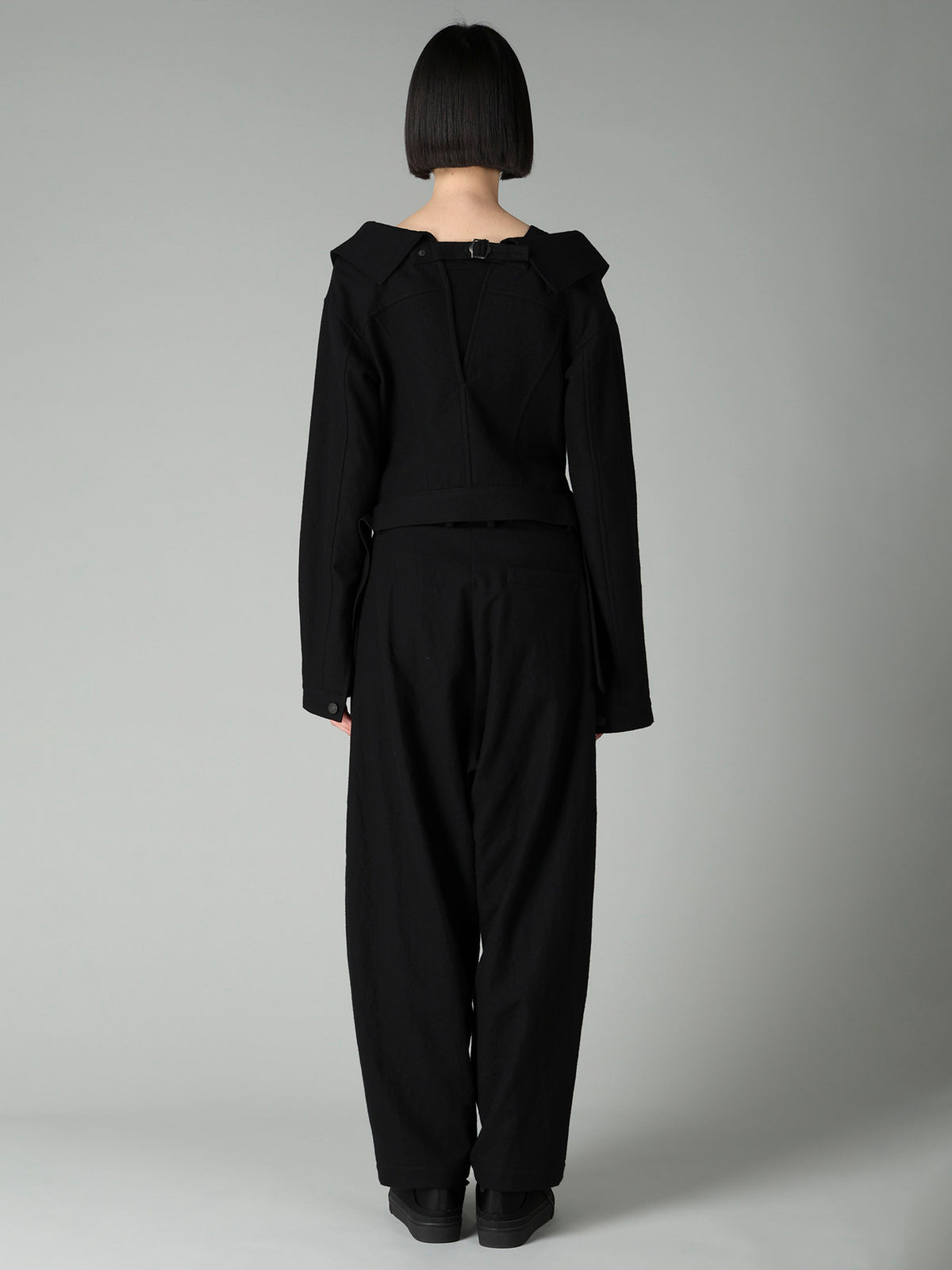 MILLED GABARDINE B OPEN BLOUSON