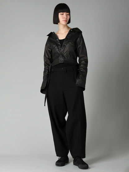 SHEEP LEATHER B OPEN BLOUSON