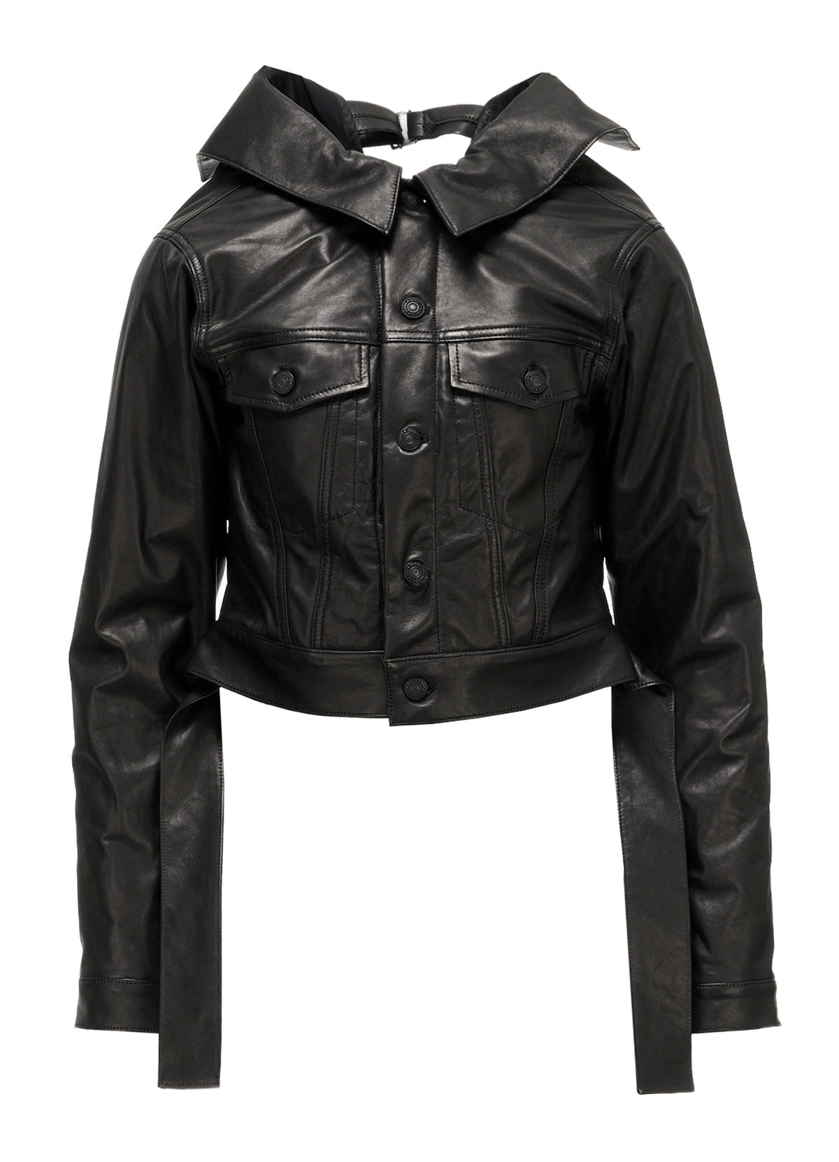 SHEEP LEATHER B OPEN BLOUSON