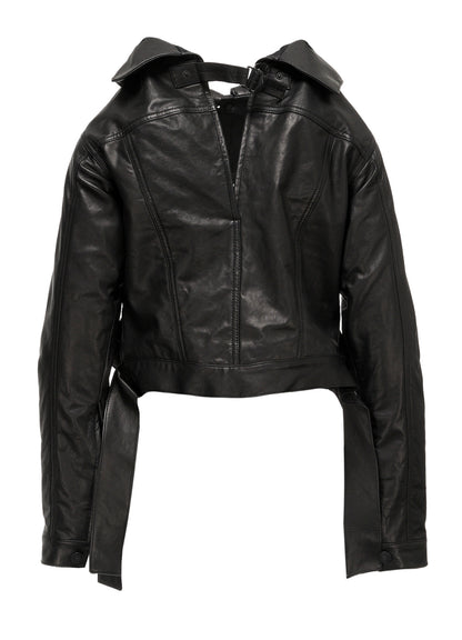 SHEEP LEATHER B OPEN BLOUSON