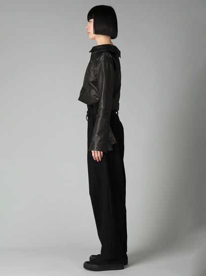 SHEEP LEATHER B OPEN BLOUSON