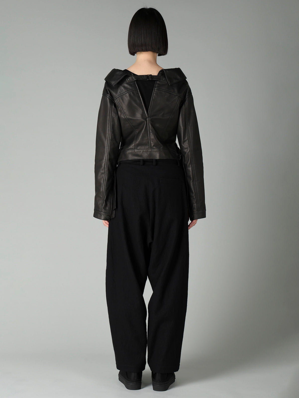 SHEEP LEATHER B OPEN BLOUSON