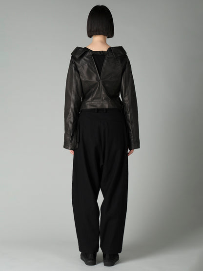 SHEEP LEATHER B OPEN BLOUSON