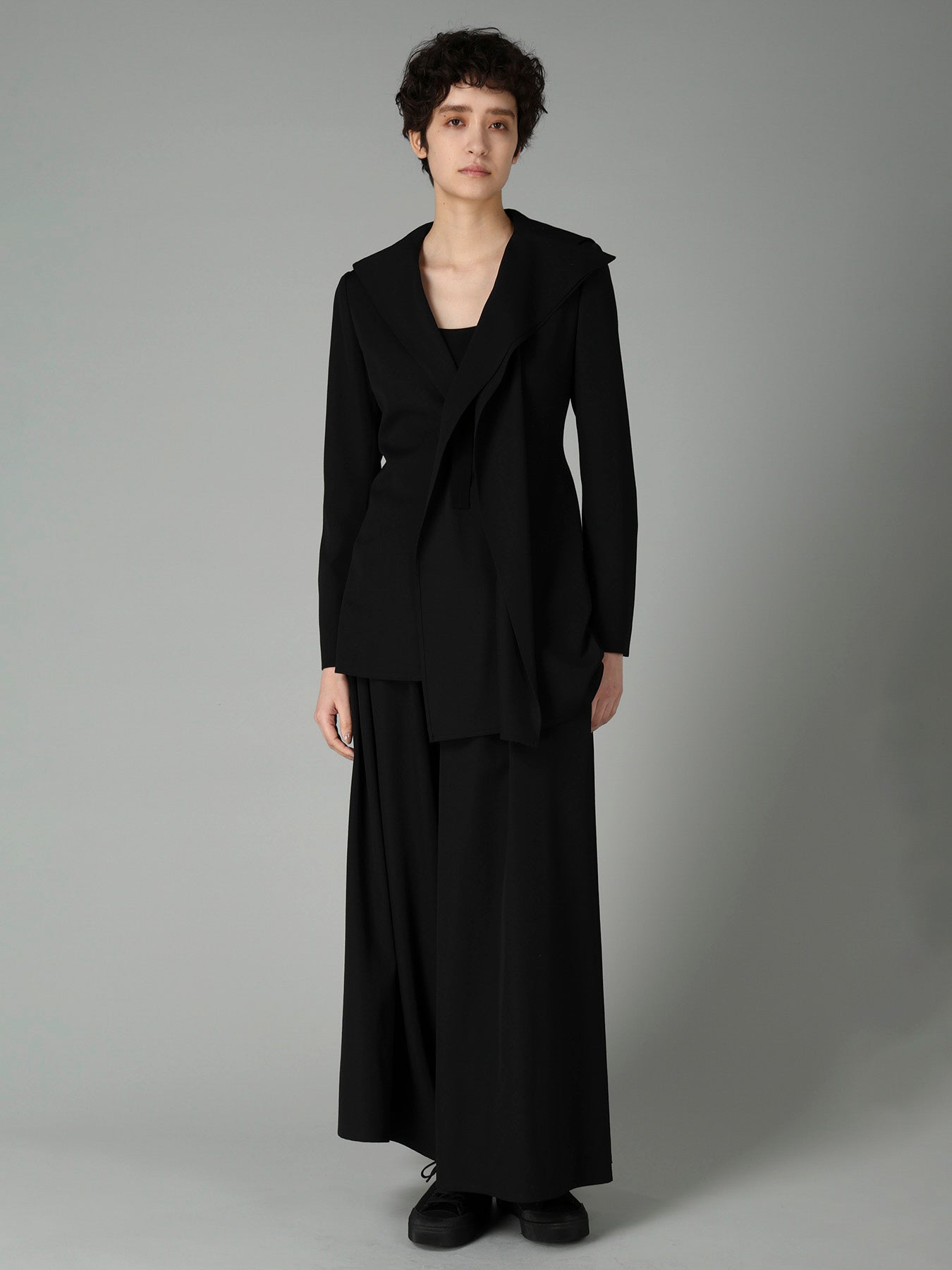 GABARDINE SAILOR COLLAR JACKET