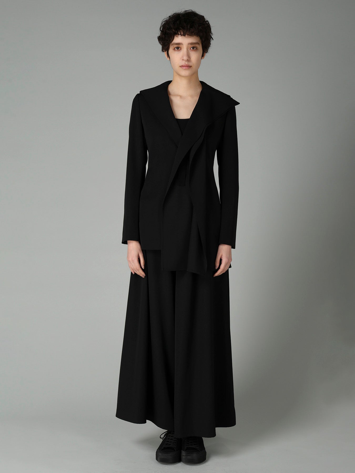 GABARDINE SAILOR COLLAR JACKET