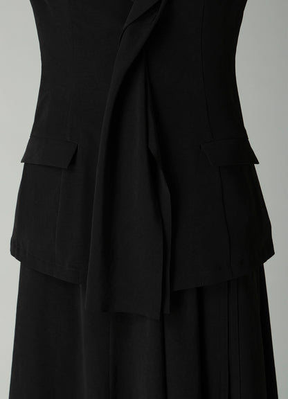 Ta/Pe CREPE DE CHINE SAILOR COLLAR JACKET