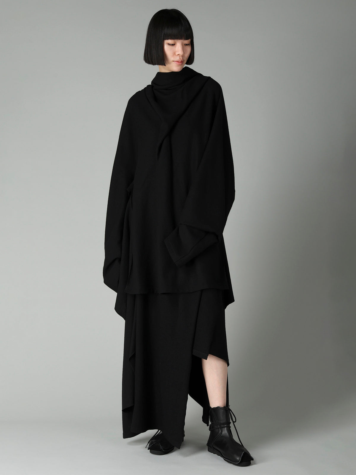 SOFT WOOLEN 1/14 SINGLE BACKSIDE KNOT D JACKET