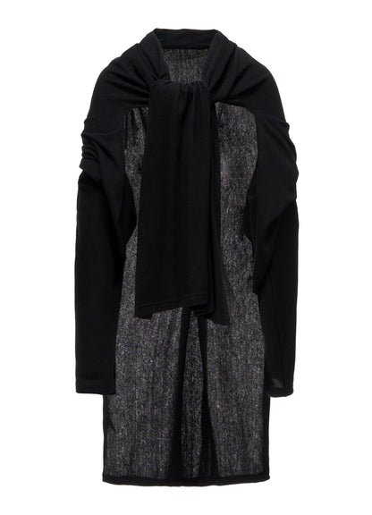 SOFT WOOLEN 1/14 SINGLE BACKSIDE KNOT D JACKET