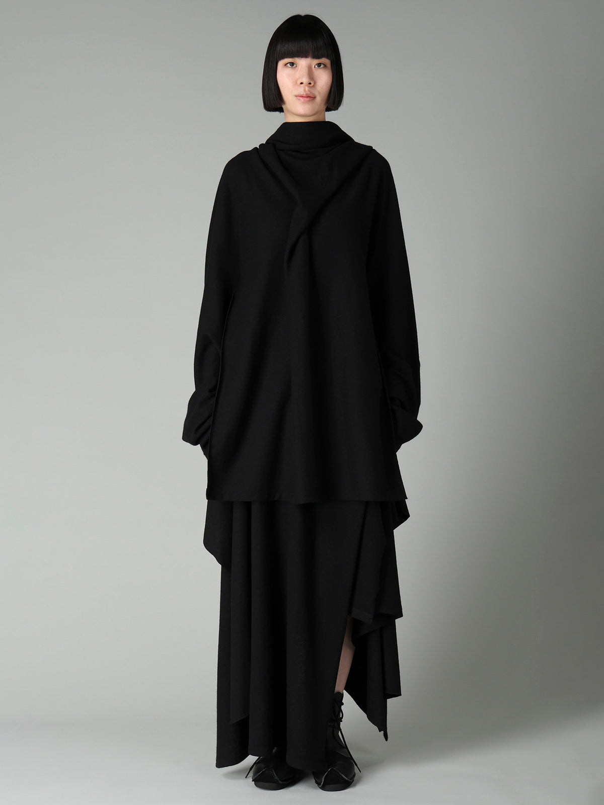 SOFT WOOLEN 1/14 SINGLE BACKSIDE KNOT D JACKET