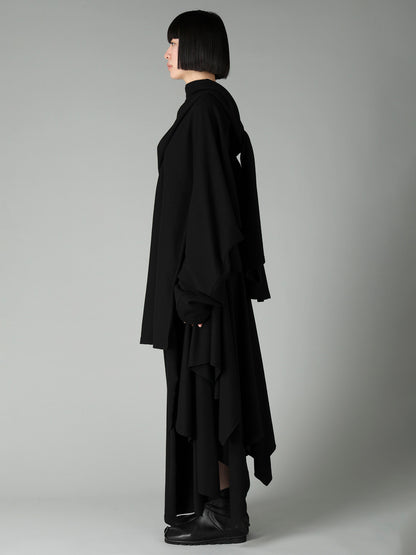 SOFT WOOLEN 1/14 SINGLE BACKSIDE KNOT D JACKET