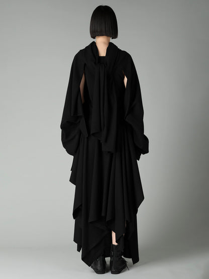 SOFT WOOLEN 1/14 SINGLE BACKSIDE KNOT D JACKET