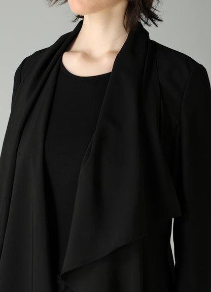 Ry/Si VOILE FRONT DRAPED DETAIL JACKET