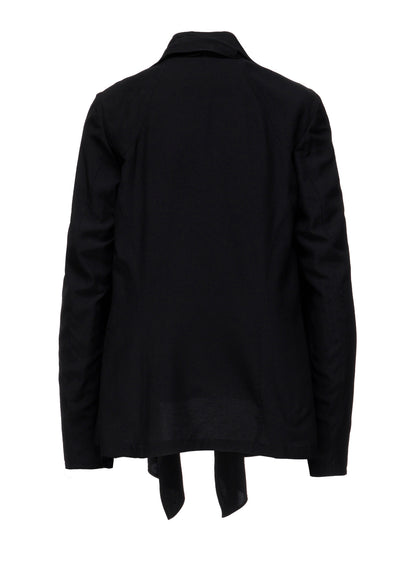 Ry/Si VOILE FRONT DRAPED DETAIL JACKET