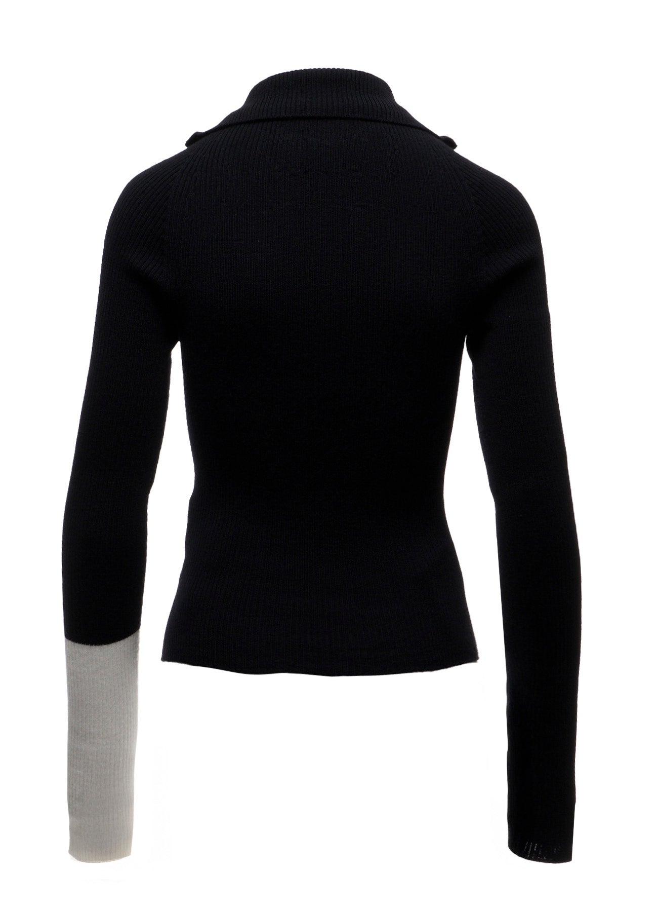 12G1P 2x1 COLOR COMBI RIB ZIP CARDIGDAN – THE SHOP YOHJI YAMAMOTO