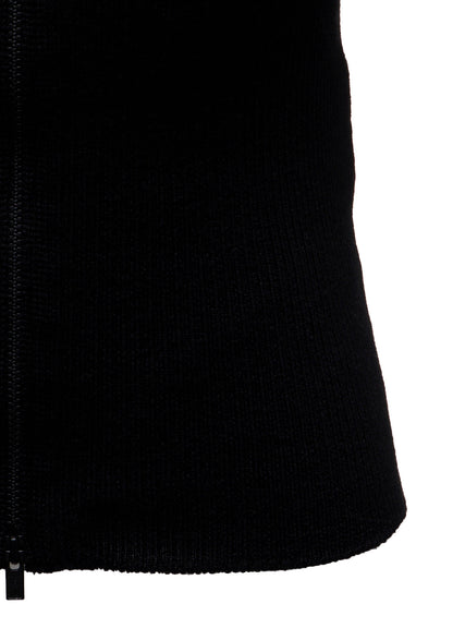 12G1P 2x1 COLOR COMBI RIB ZIP CARDIGDAN