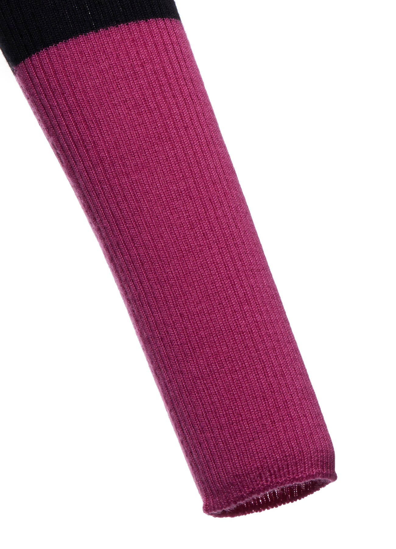 12G1P 2x1 COLOR COMBI RIB ZIP CARDIGDAN