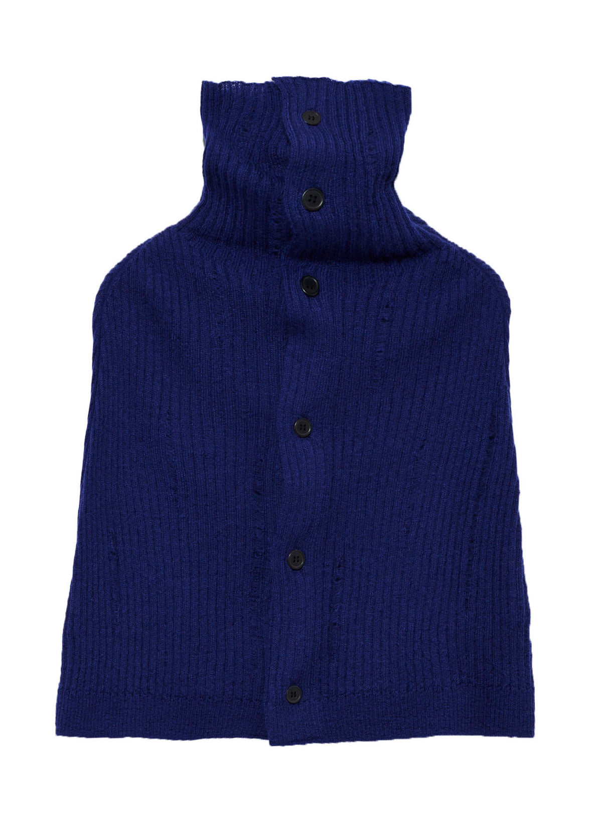 RIB KNIT CAPE