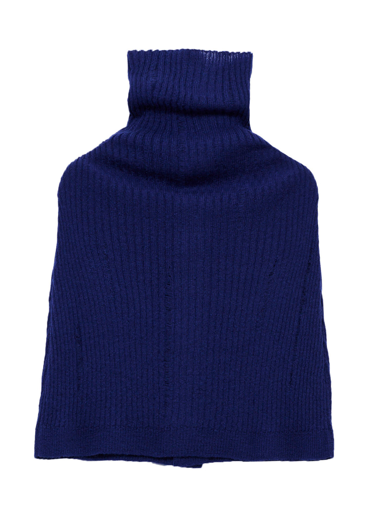 RIB KNIT CAPE