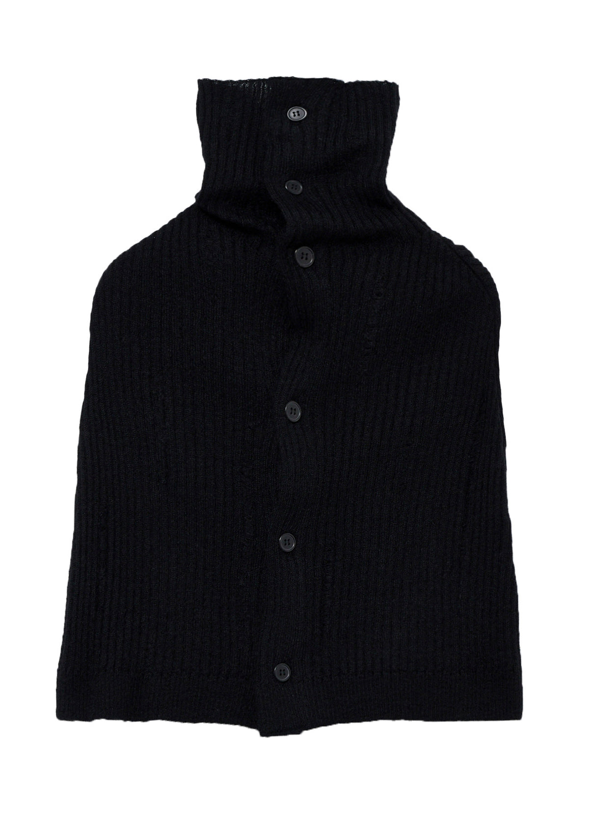 RIB KNIT CAPE