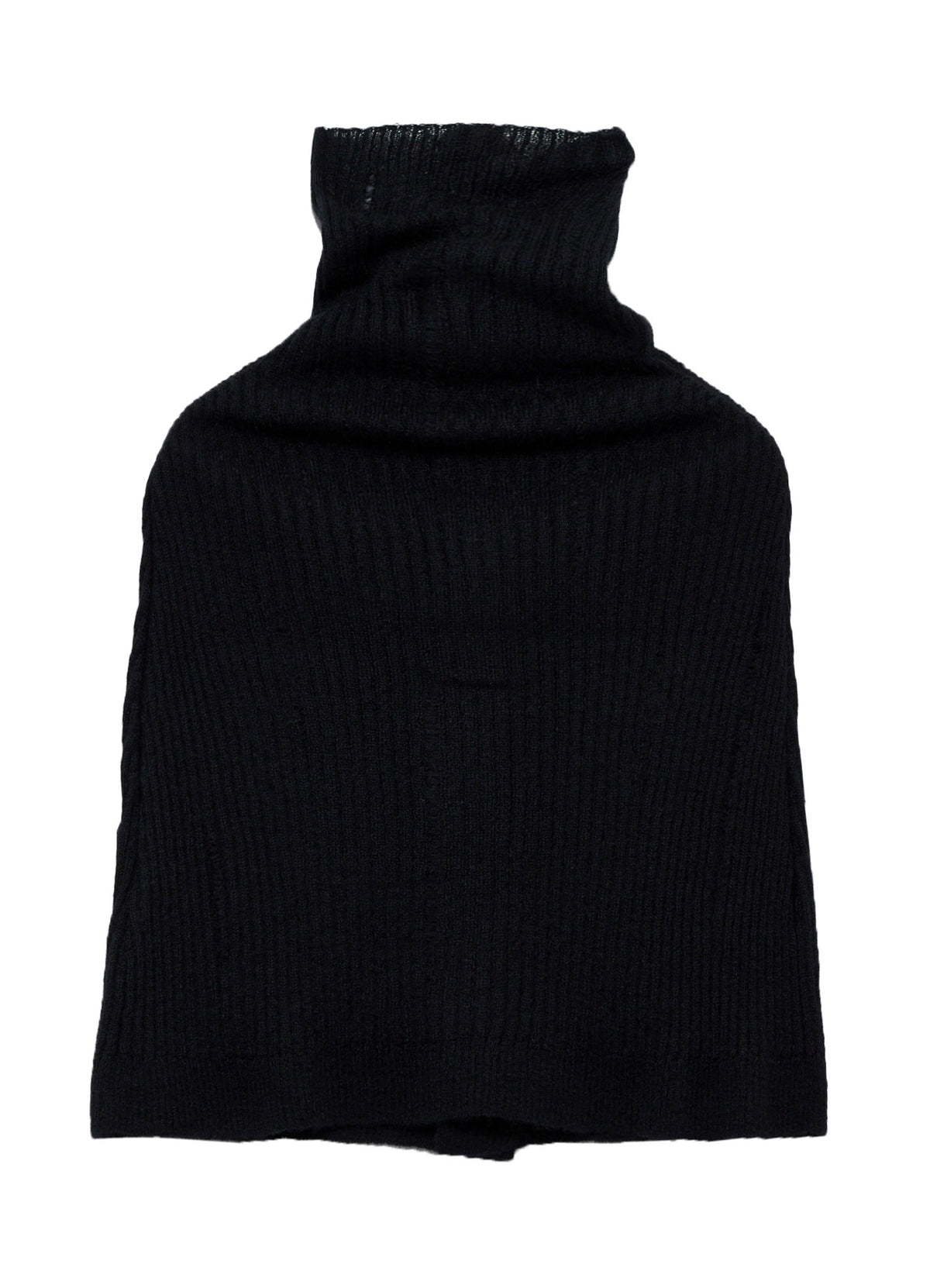 RIB KNIT CAPE
