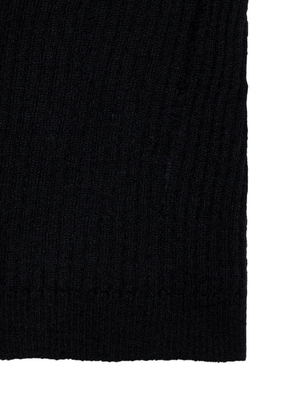 RIB KNIT CAPE