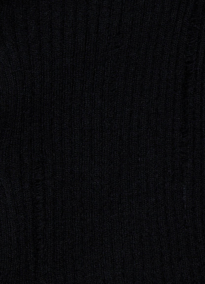 RIB KNIT CAPE