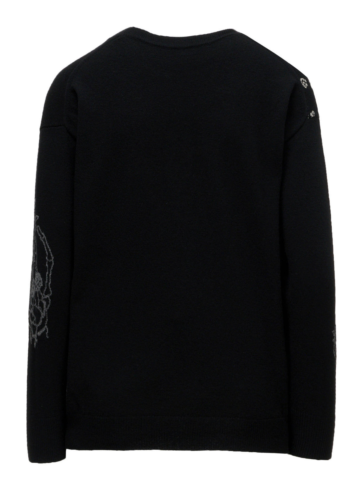 LANA　BILZERIAN INTARSIA+JQ ROUND NECK PULLOVER