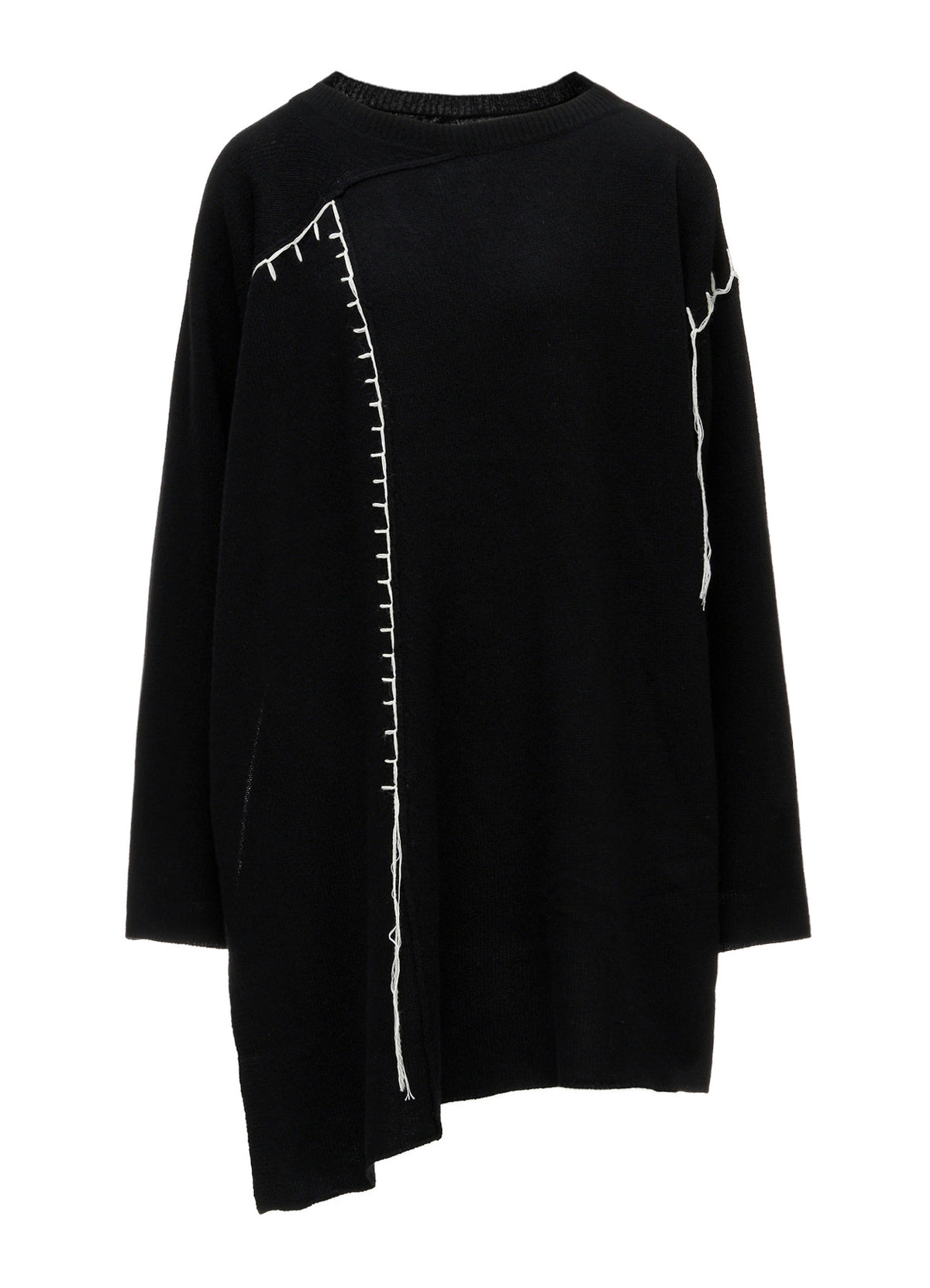 RIB EBROIDERY PULLOVER