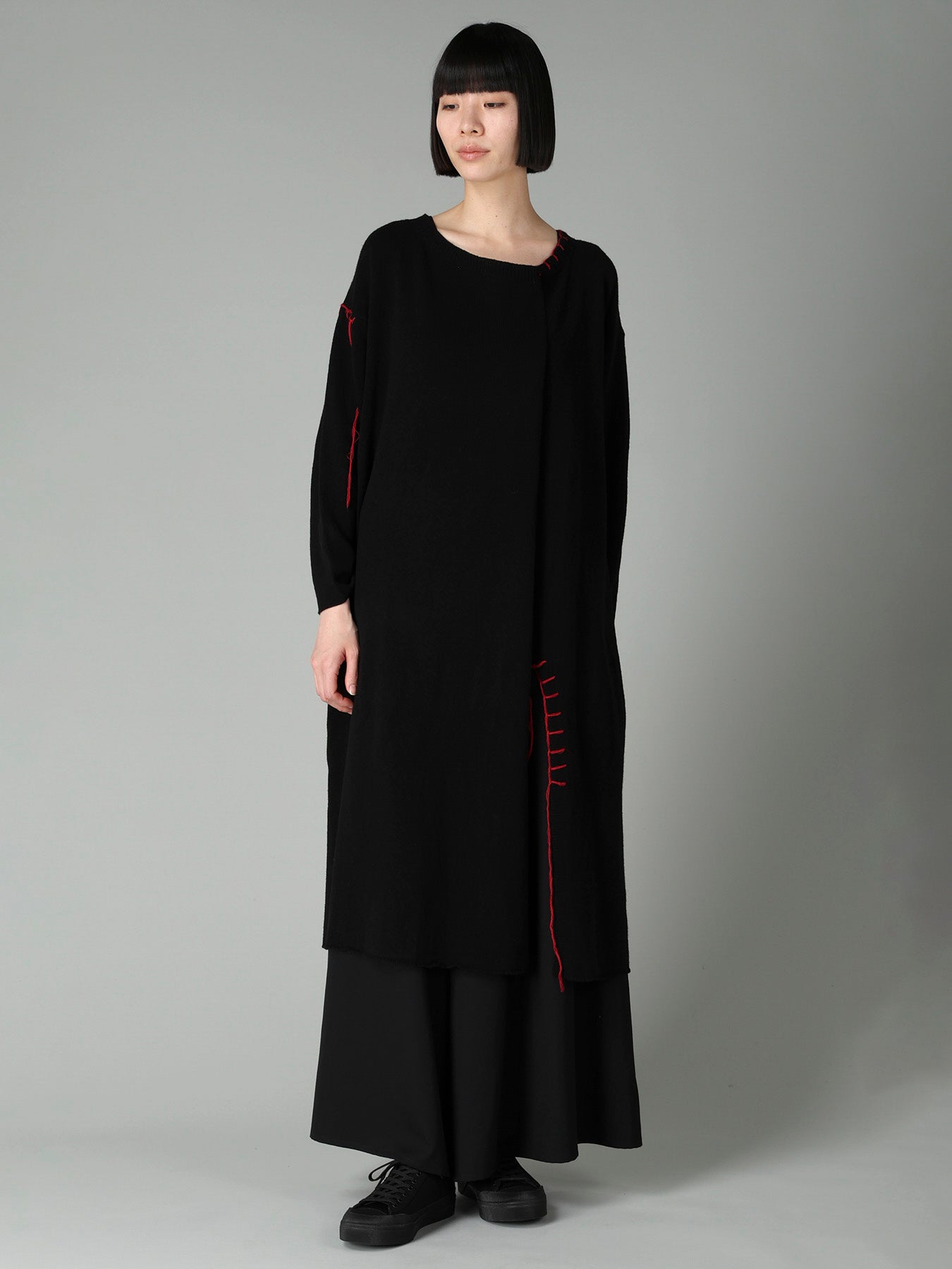 RIB EBROIDERY PULLOVER