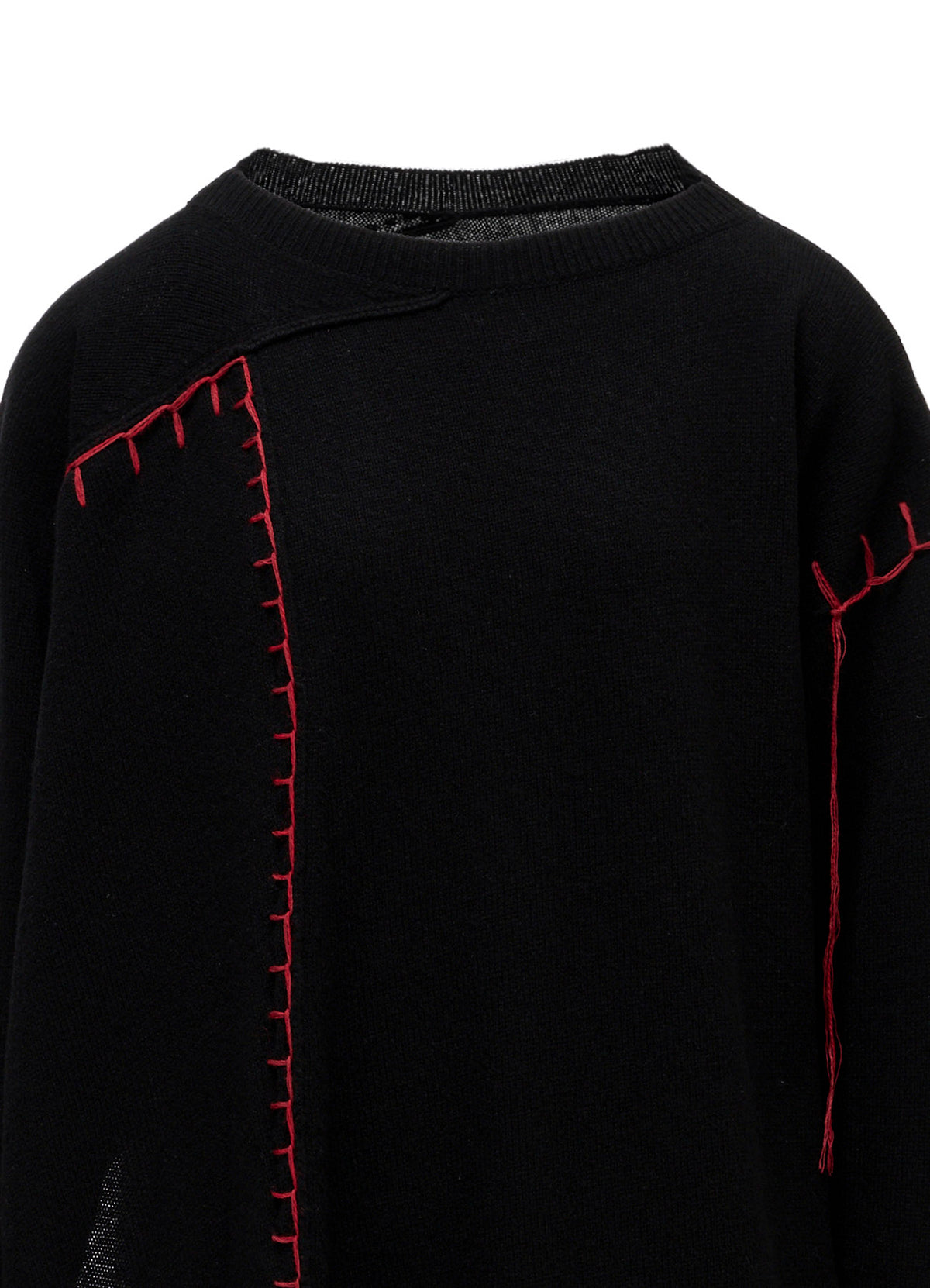 RIB EBROIDERY PULLOVER
