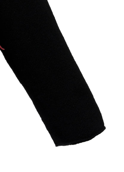 RIB EBROIDERY PULLOVER