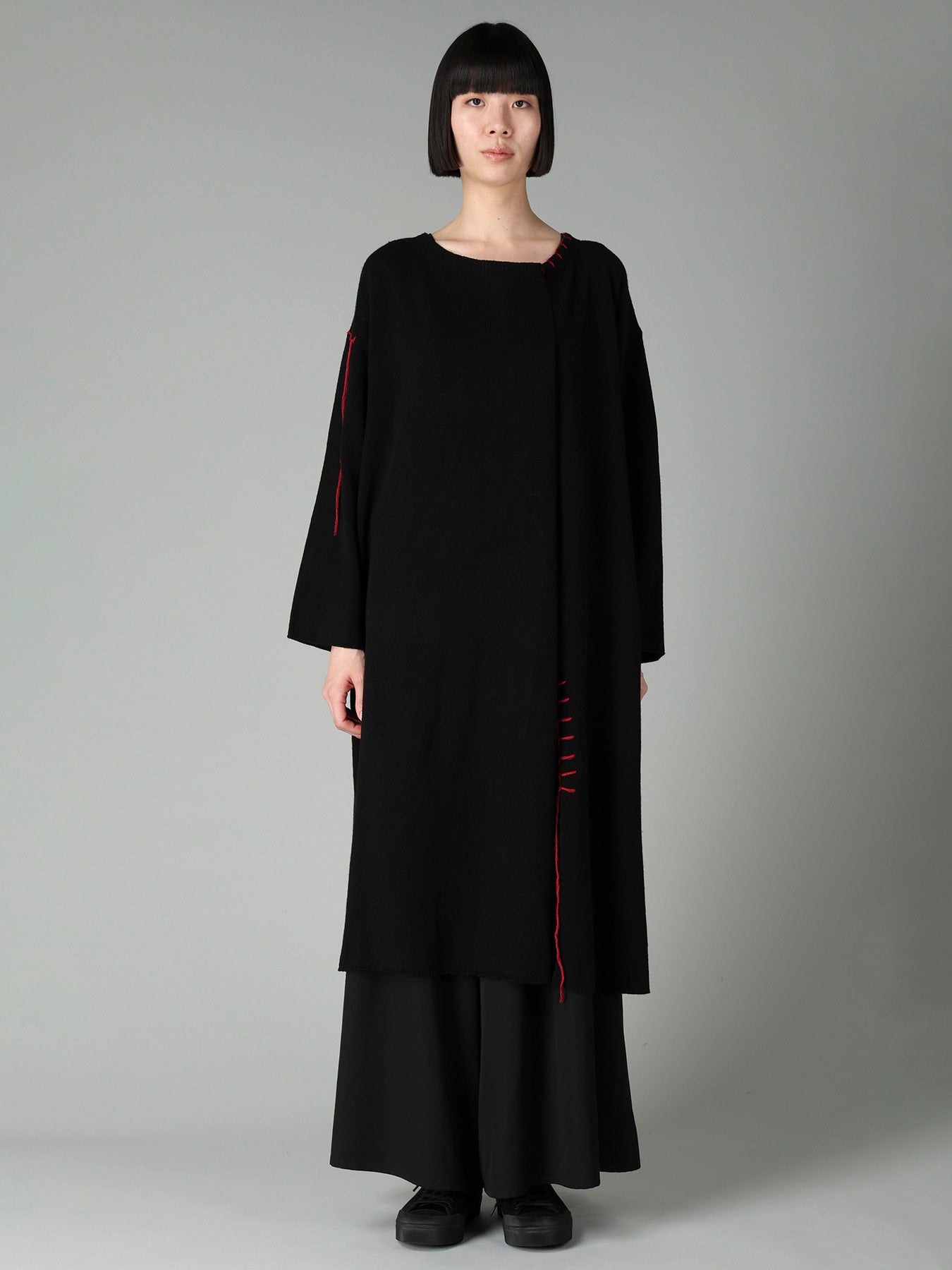 RIB EBROIDERY PULLOVER