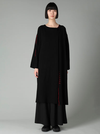 RIB EBROIDERY PULLOVER